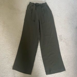 Lululemon Wide Leg Trousers with Tie Waist